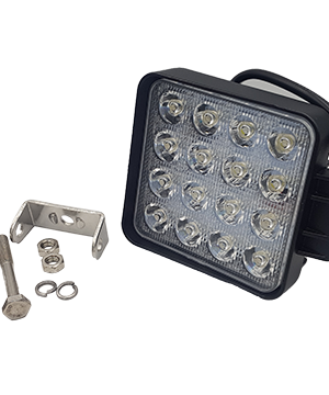 Square work lamp, 48 Watts, spot beam - DCB-1748