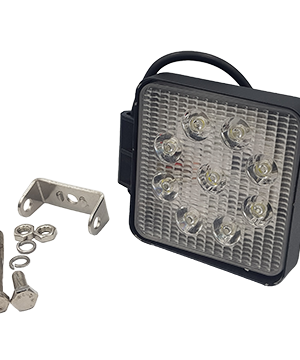 Square work lamp, 27 Watts, flood beam - DCB-727