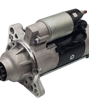 Starter motor, M8T Mitsubishi Fuso fk618 / Caterpillar / Bell Excavator - Loader, 24 volt, 11 teeth, 5,0 kilowatts  - STR5012A