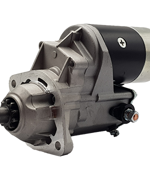 Starter motor, Komatsu WA120-3A, 24 volt, 10 teeth, 4.5 kilowatts, front end loader - STR8832