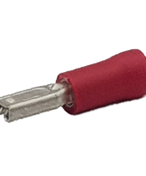 TERMINAL RED SPADE 2.6MM Insulated, 50 pack - T559