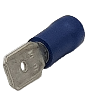 TERMINAL BLUE SPADE MALE, 50 pack - T740